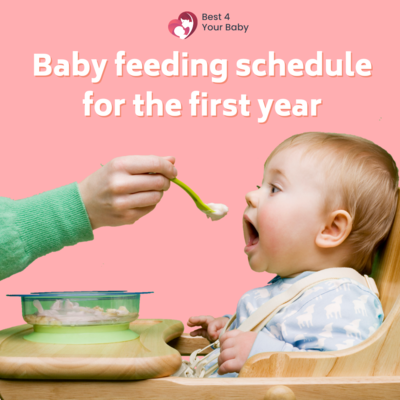 BABY FEEDING SCHEDULE FOR THE FIRST YEAR