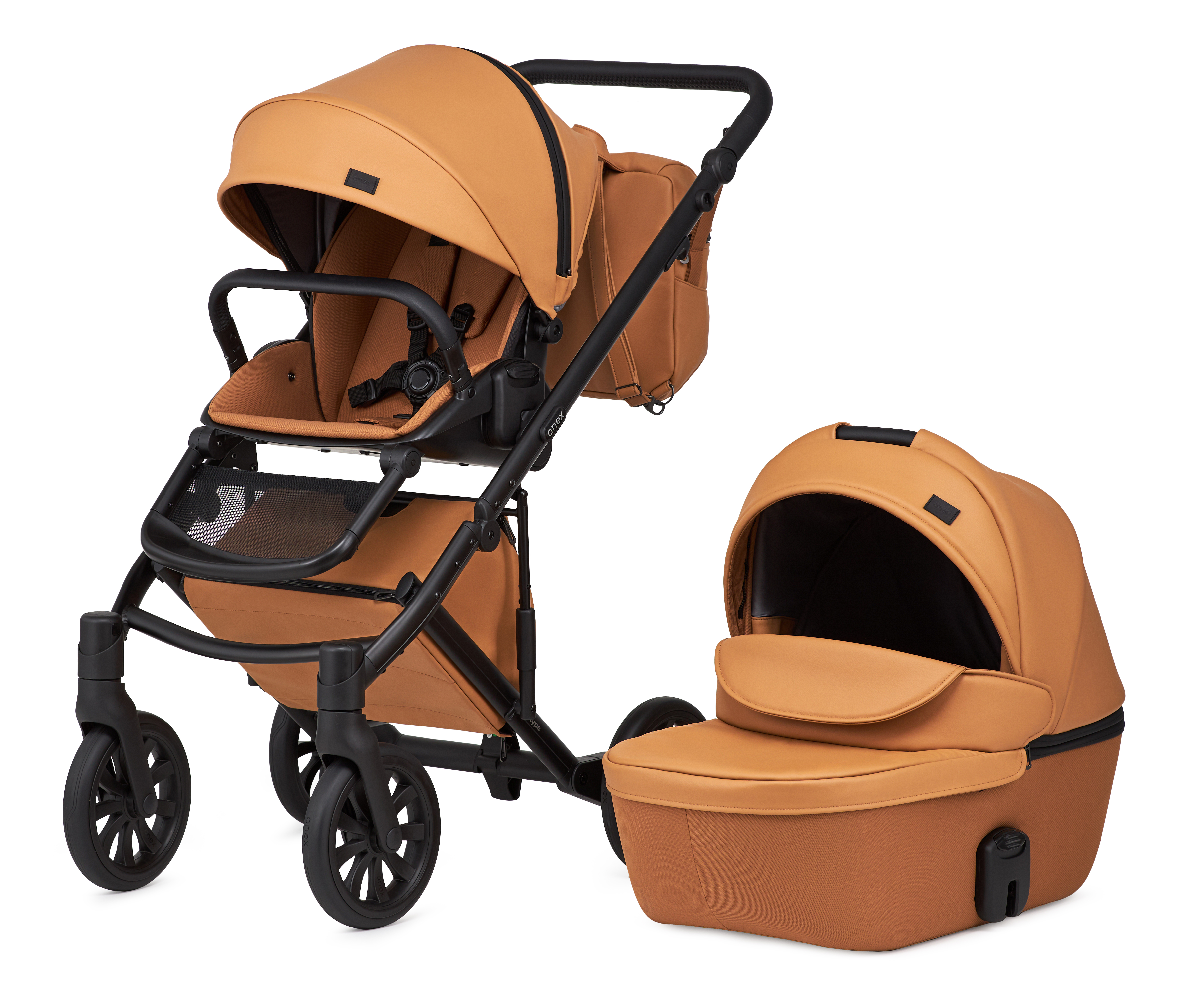 Anex Baby Stroller System with Carrycot E type Caramel
